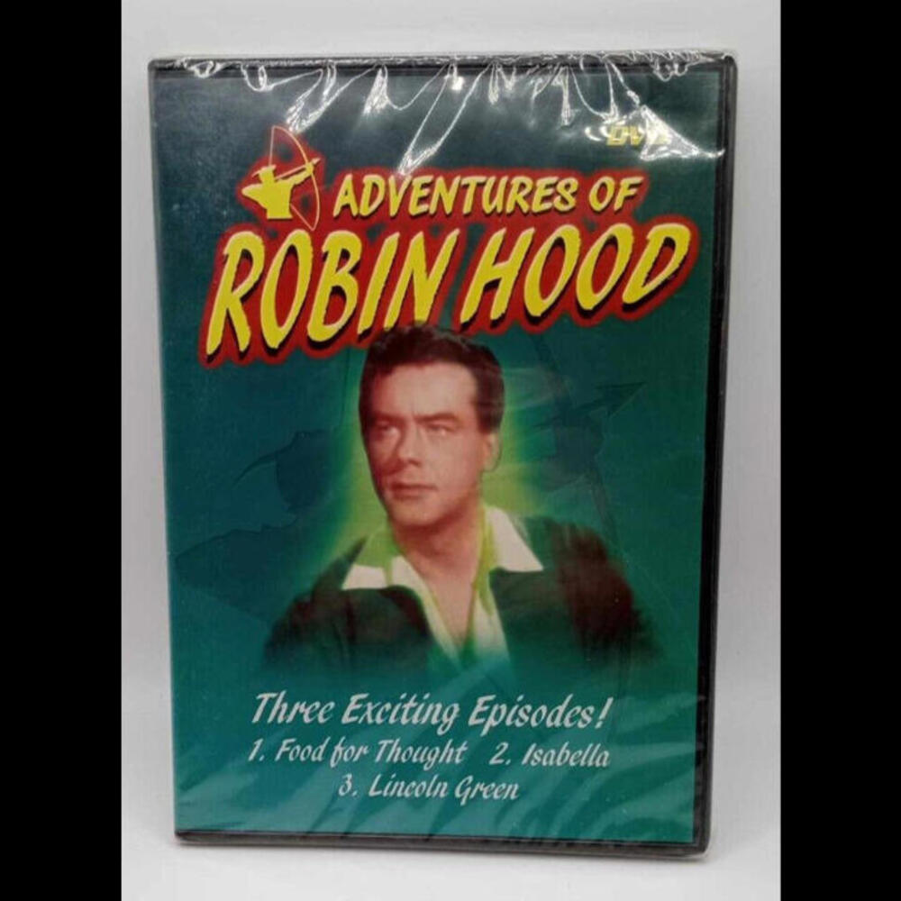 The Adventures of Robin Hood (New Sealed DVD) 3 Episodes Starring Richard Greene